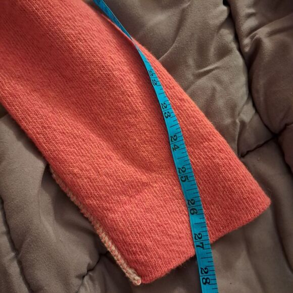 A•IDA sweater women's large L orange tan wool blend italian designer cozy winter - Picture 12 of 14